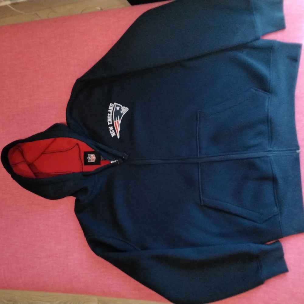 New England Patriots Official NFL Heavyweight Hoodie Jacket XXL